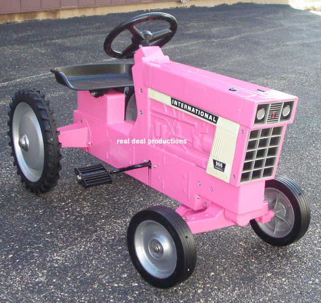 pink john deere pedal tractor